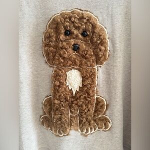 Adorable Sweater with Poodle Design